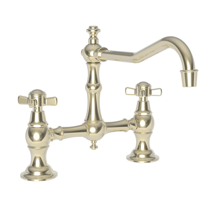 Fairfield Kitchen Bridge Faucet, French Gold