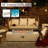 Ensemble de conversation modulaire 9 pièces avec coussins et table foyer-741393070