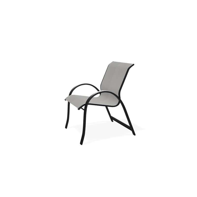 Fauteuil de salle à manger empilable Hiraku, Amalfi, Noir