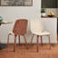 Chaise de salle à manger en similicuir Rohail avec siège légèrement incurvé-1142506667-1083681608-1083681615