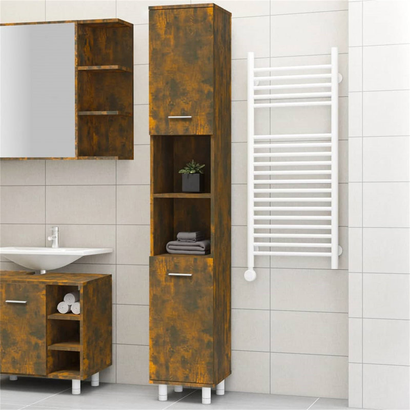 Snyderville Freestanding Linen Cabinet, Oak