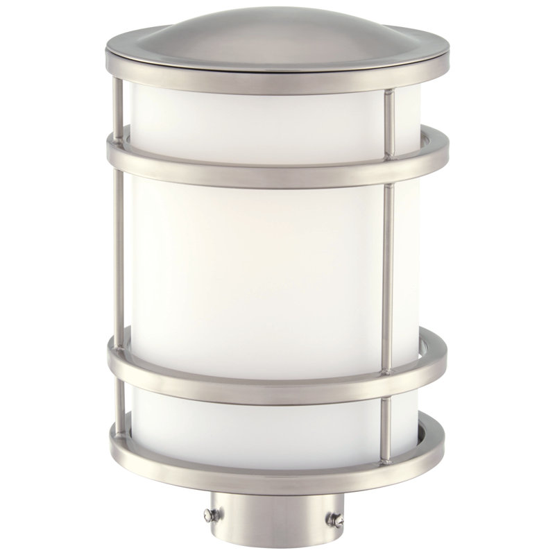 Stained Glass Transparent Lantern Head Post Lantern, No, Stainless Steel