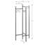 Rajnie Metal Freestanding 3 - Hook Coat Rack