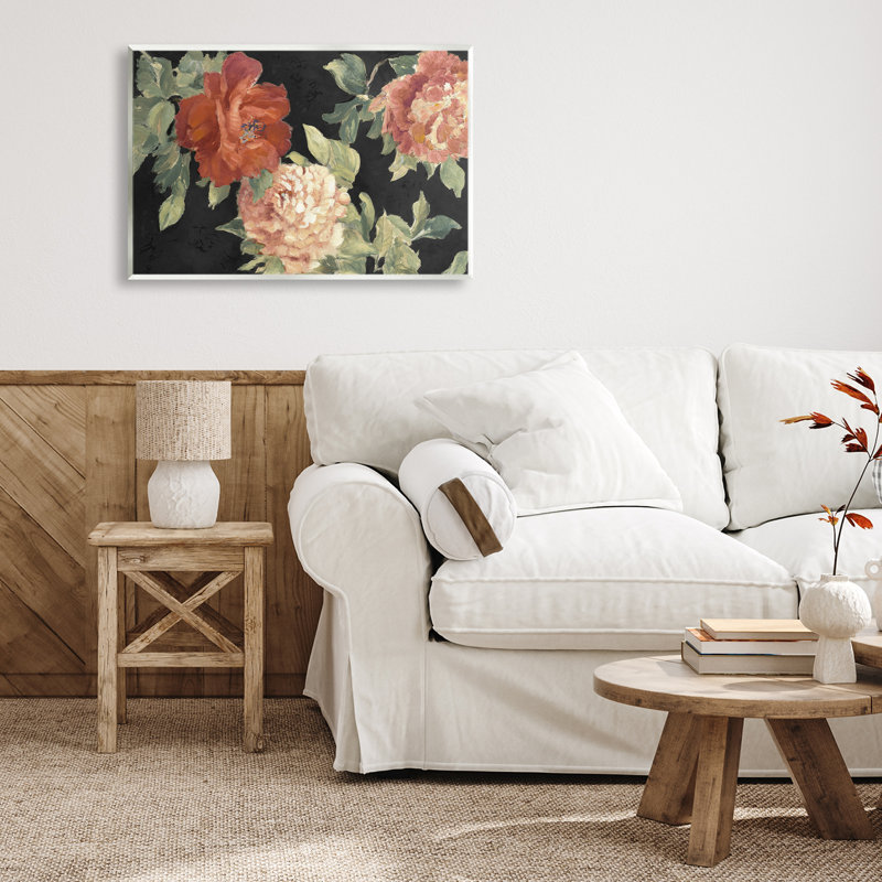 Plaque murale «La belle fleur rouge», design par Lanie Loreth, H 13 po x l 19 po