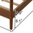 Modern Solid Wood King Size Canopy Bed Frame, 4-Poster Platform Bed with Built-in Headboard, No Box Spring Needed, Walnut Finish, Easy Assembly, Minimalist Bedroom Furniture-939111075-925467980-925467982