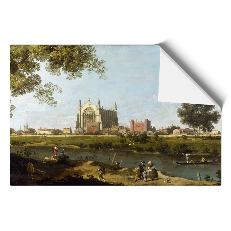 Eton College by Giovanni Canaletto - No Frame Painting, 21cm H x 30cm W x 0.1cm D