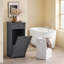 Caela Wood Cabinet Laundry Hamper with Handles
