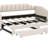 Twin XL Size Extendable Upholstered Daybed With Two Storage Drawers And LED Light,Twin XL To King Daybed-142036925