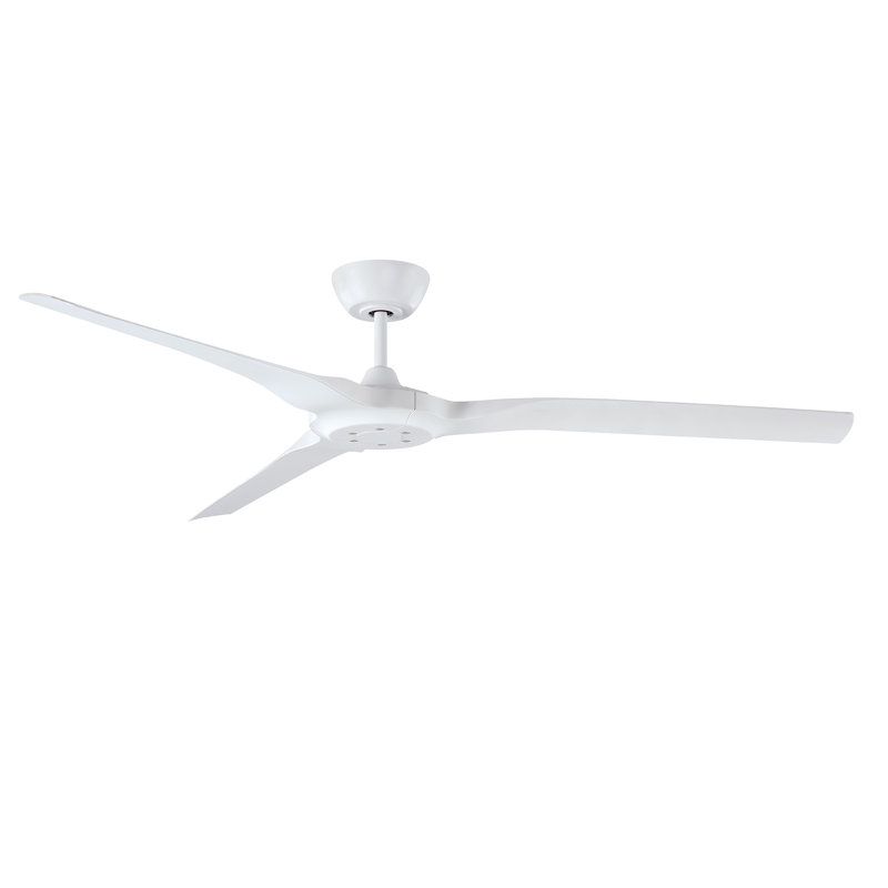 Ventilateur de plafond à moteur à courant continu 60 po Radical de Radical, Blanc, Blanc