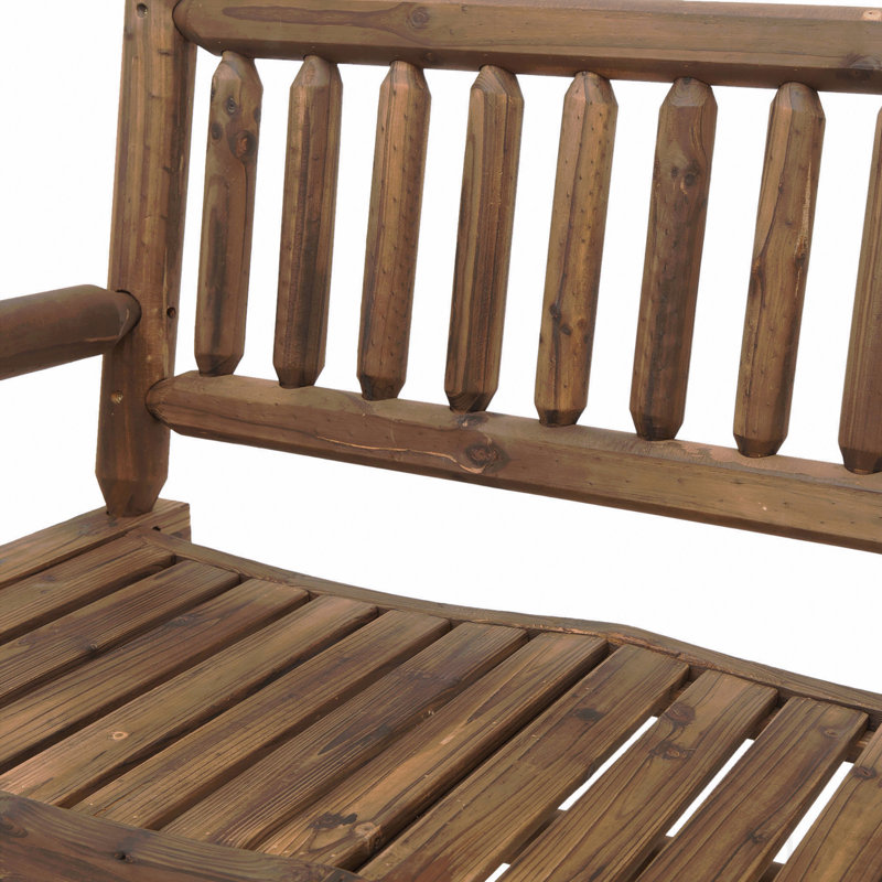 Chaise berçante pour 2 personnes, Brun