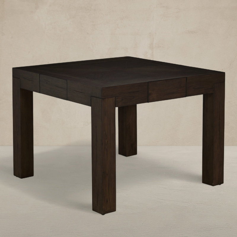 Highland Oak Square Legged Dining Table -  40 In. W X 30 In. H, Dusk
