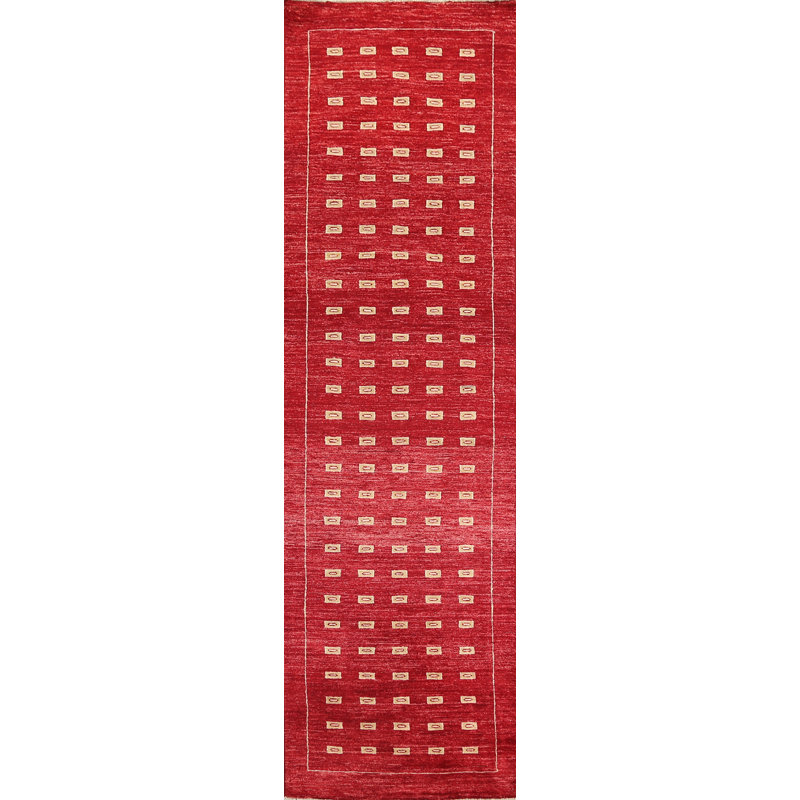 Tapis rouge rouge Gabbeh Kashkoli