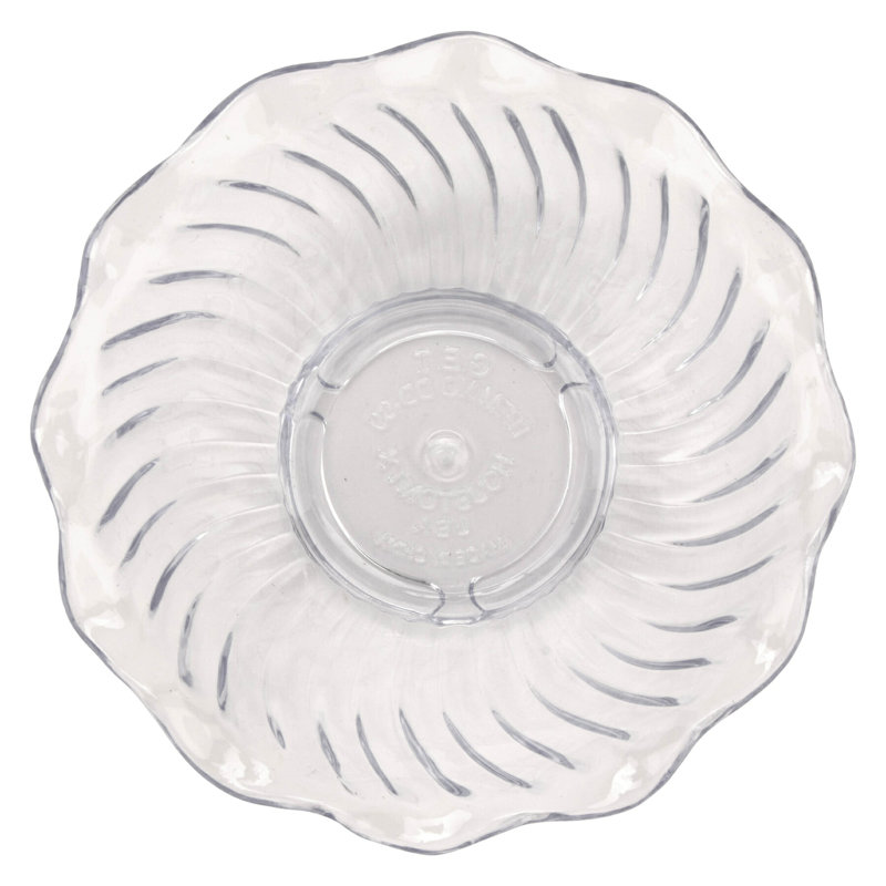 Plat à crème glacée / dessert GET DD-60-CL-EC, 6 onces, transparent (ensemble de 4)