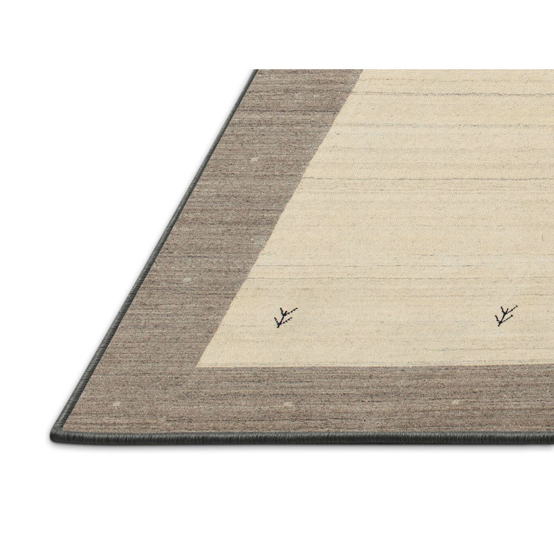 Tapis brun/beige contemporain, Rectangle 7 pi x 9 pi