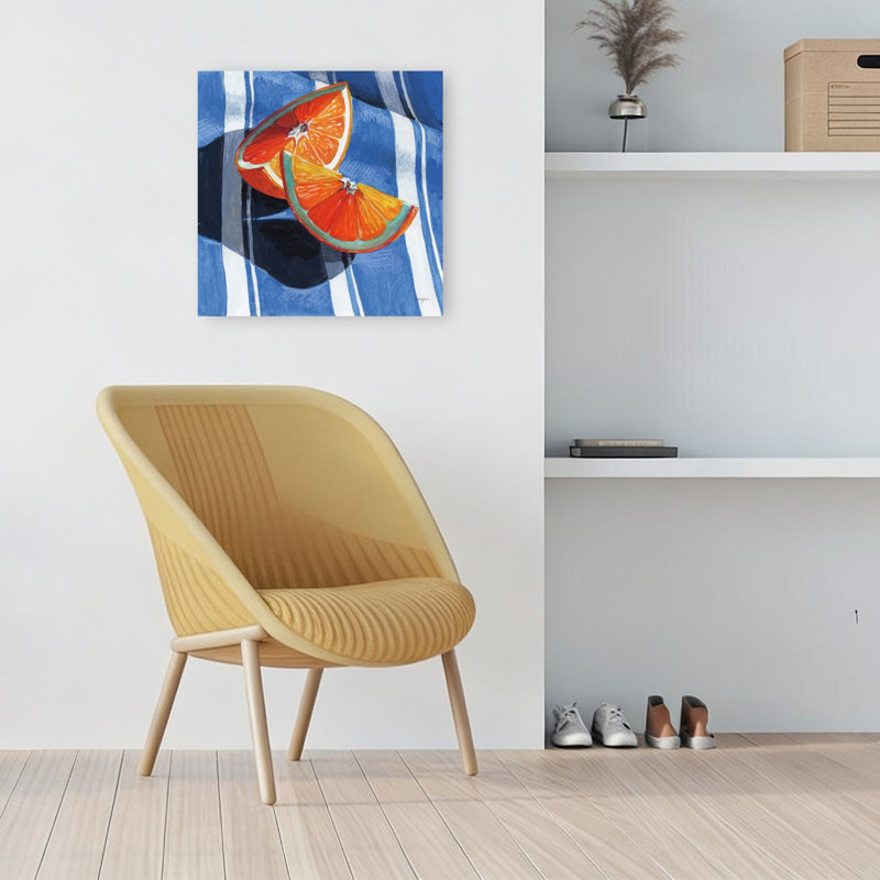 «Citrus Contemporary Fruit», reproduction d'art murale, 18" H x 18" W