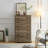 Modern 6 Drawer Dresser, Dressers For Bedroom, Tall Chest Of Drawers Closet Organizers & Storage Clothes - Easy Pull Handle, Textured Borders Living Room, Hallway,L 29.53''*W15.75''*H48.03''-83395167