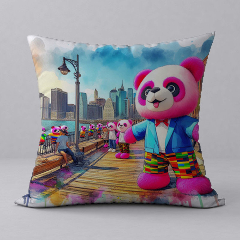 Polyester Throw Square Pillow Cover & Insert
