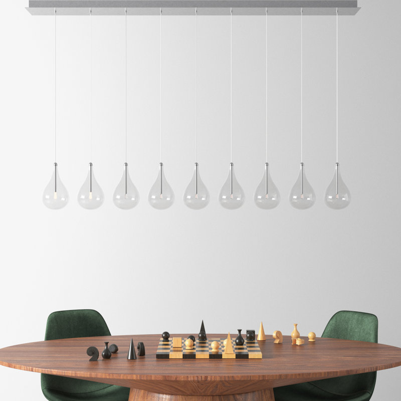 Deva 9 - Light Kitchen Island Pendant, LED