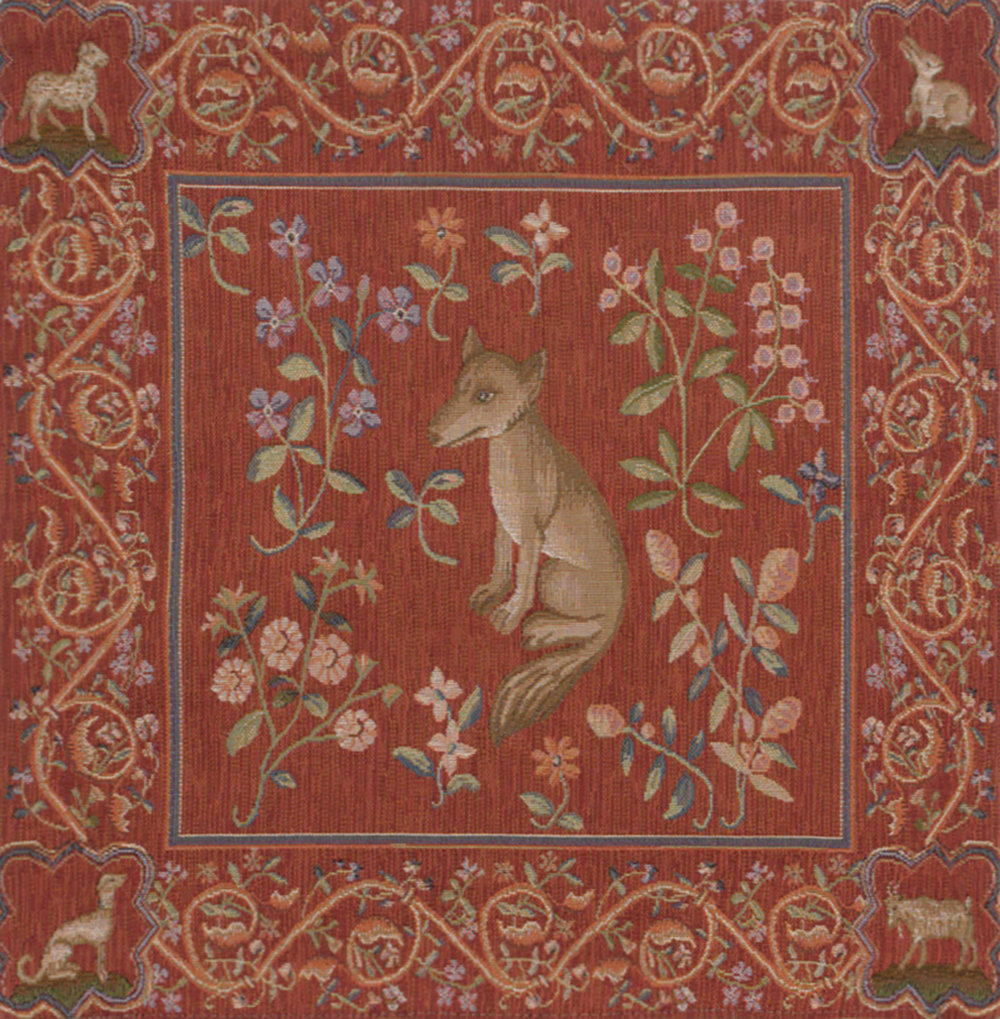 Toler Medieval Fox European Square Pillow Cover Charlotte Home Furnishings