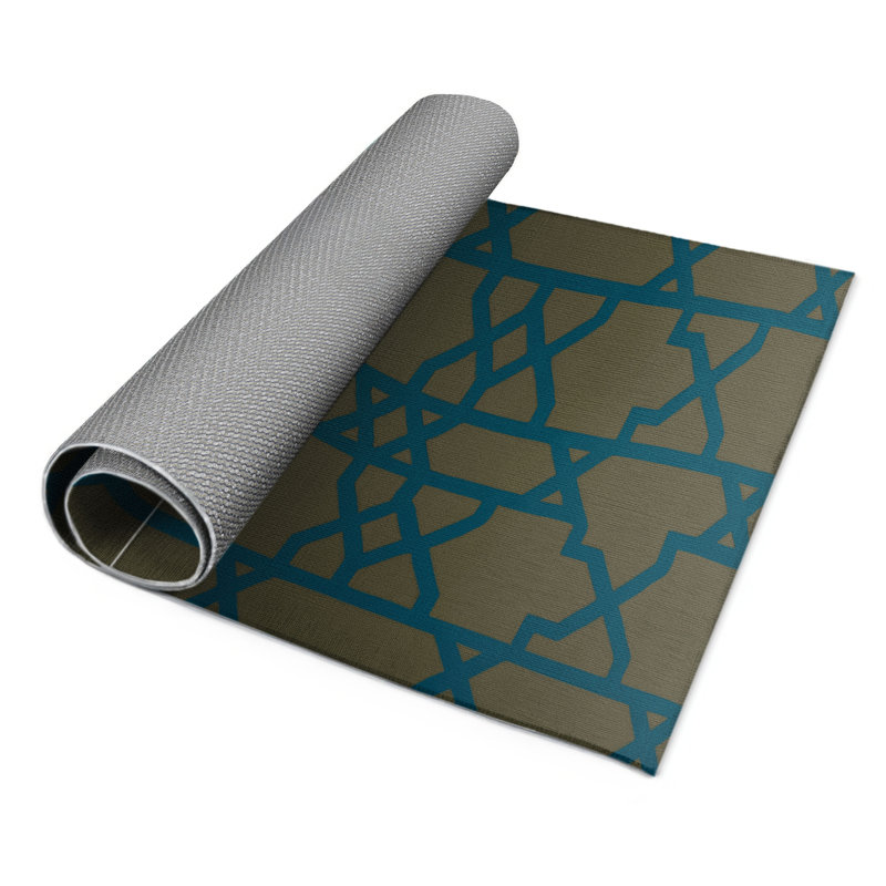 Tapis brun intérieur et extérieur Trellis, Rectangle 9 pi x 12 pi
