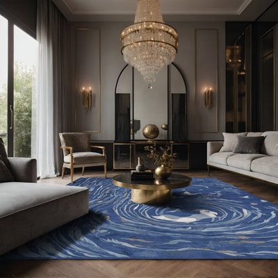 Tapis gris soyeux et moelleux