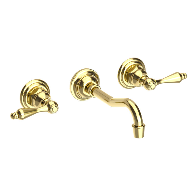 Chesterfield Wall Mount Bathroom Faucet, Forever Brass
