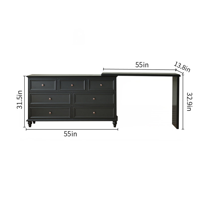 Adisynn Vanity, Black