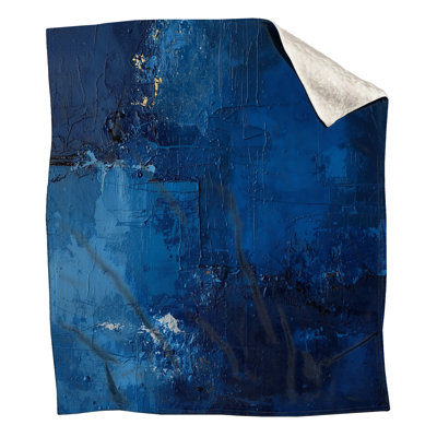 Couvertures texturées bleues abstraites