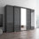 Armoire 117,3 "avec 1 miroir Aria