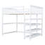 Lit mezzanine avec tablettes de rangement et bureau sous le lit-364992006-364992007