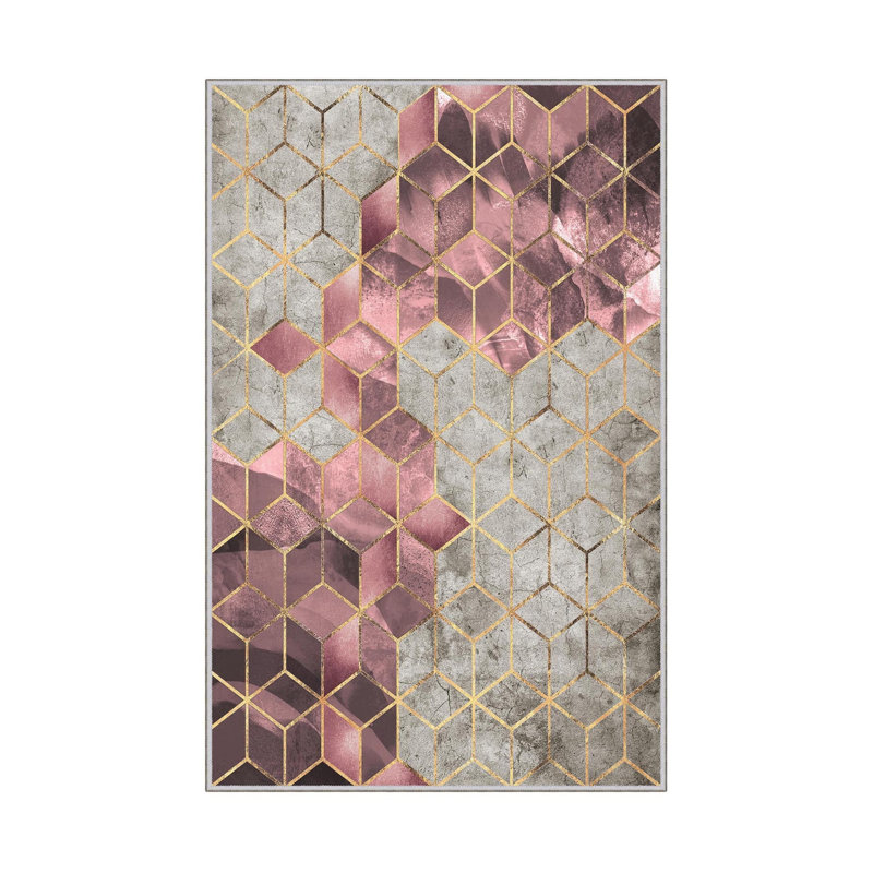 Premium Hall Carpet (3.3 x 9.8 ft), 100% Polyester, 8 mm Pile Height | Antibacterial, Non-Slip PVC Dot Underside, 650 gr/m² | Machine Washable, 3D Digital Printing | Ideal for Living Room & Entryways, Durable & Stylish Design
