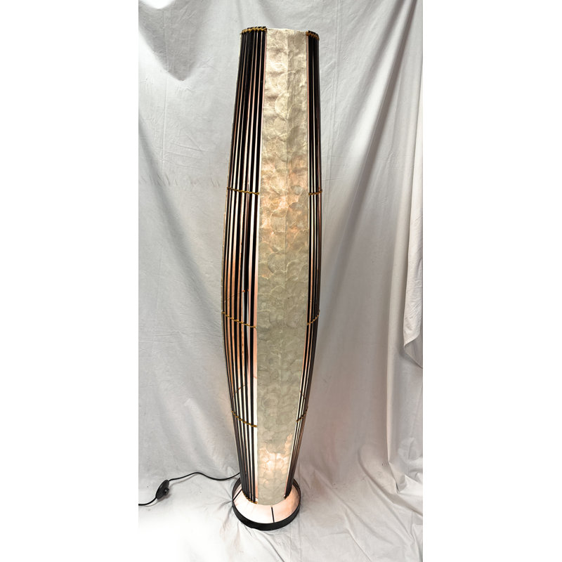 Lampe sur pied 59 po Shell & Bamboo