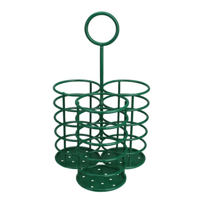 3-Slot Metal Utensil Crock