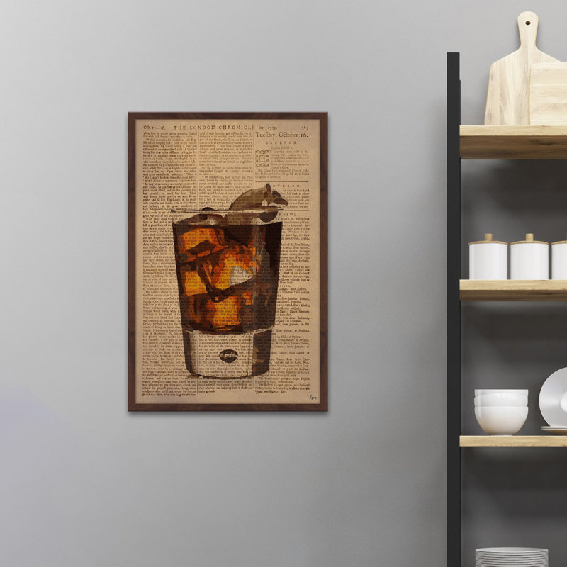 «Rum & Coke» par Eyre Tarney - impression encadrée, H 18 po x l 12 po x P 1,5 po