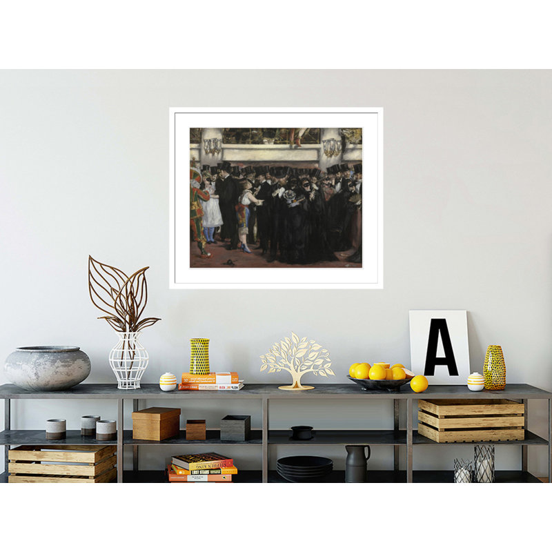 Bal masqué à l'Opéra d'Edward Manet - Impression Giclée encadrée, H 33,5 po x l 39,54 po