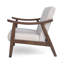 Chaise d'appoint Mid-Century moderne, fauteuil capitonné avec revêtement et structure, 1 pièce