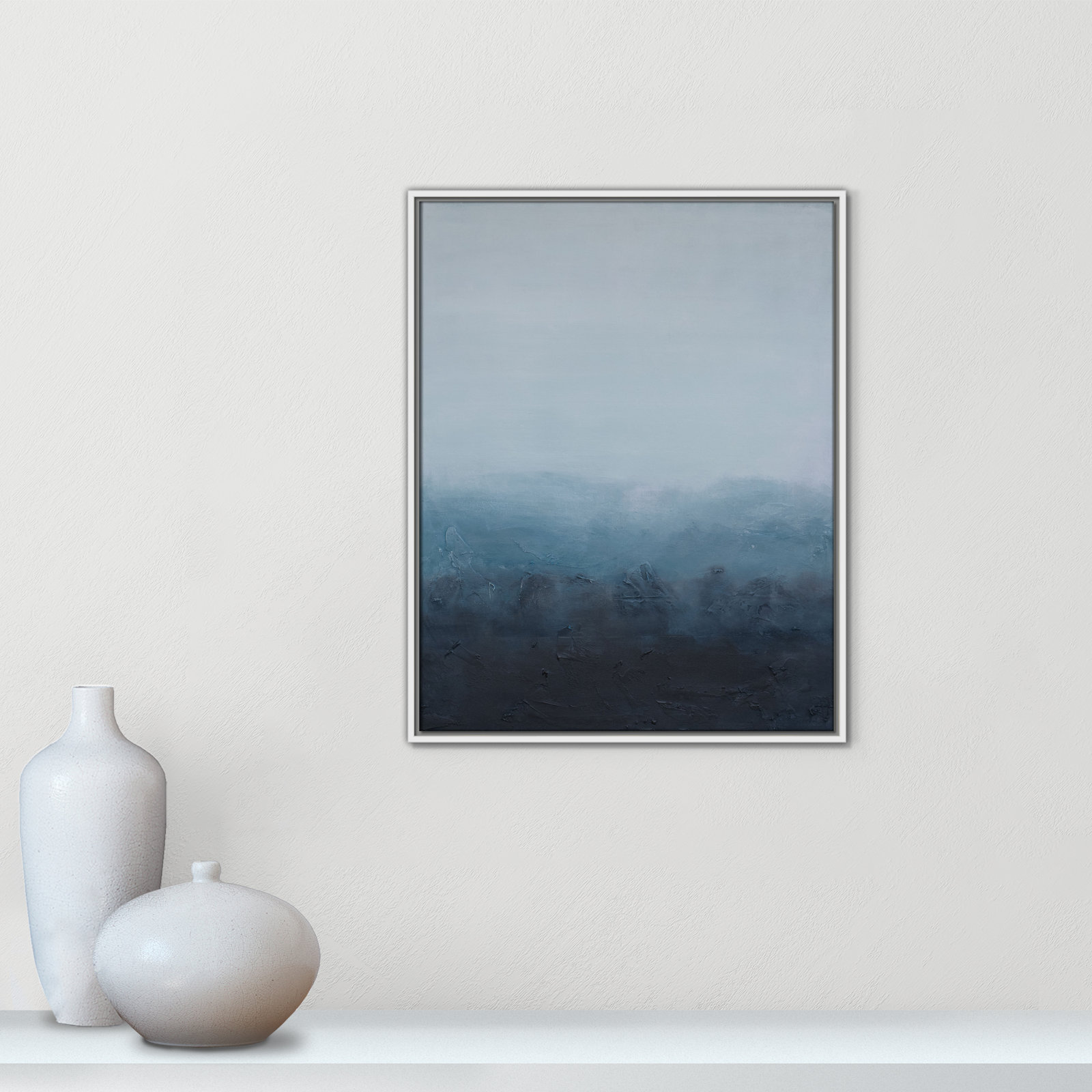 Elemental I Print by S.H. Khan, 23.5'' W x 29.5'' H, White Floater