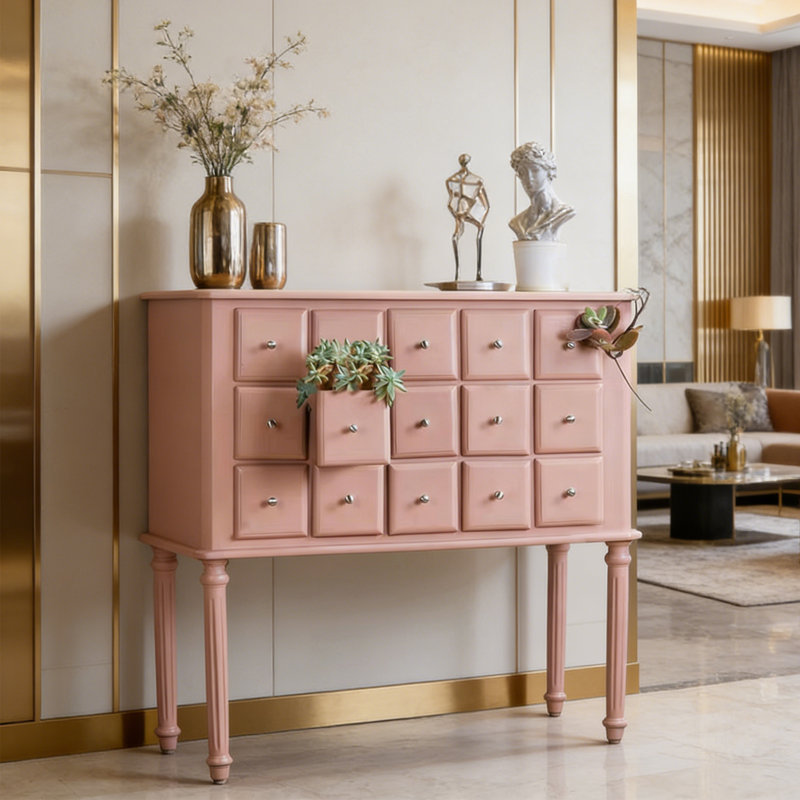 Armoire d'appoint à plusieurs tiroirs de style français rétro