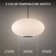 Illusion Dimmable LED Pendant With Oval Shaped Glass Shade, Adjustable Colour Temperature