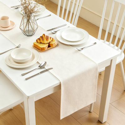 Chemin de table campagnard lavable rustique pour la cuisine, décoration de table de salle à manger, polyester, printemps, été, fête de la maison, décoration