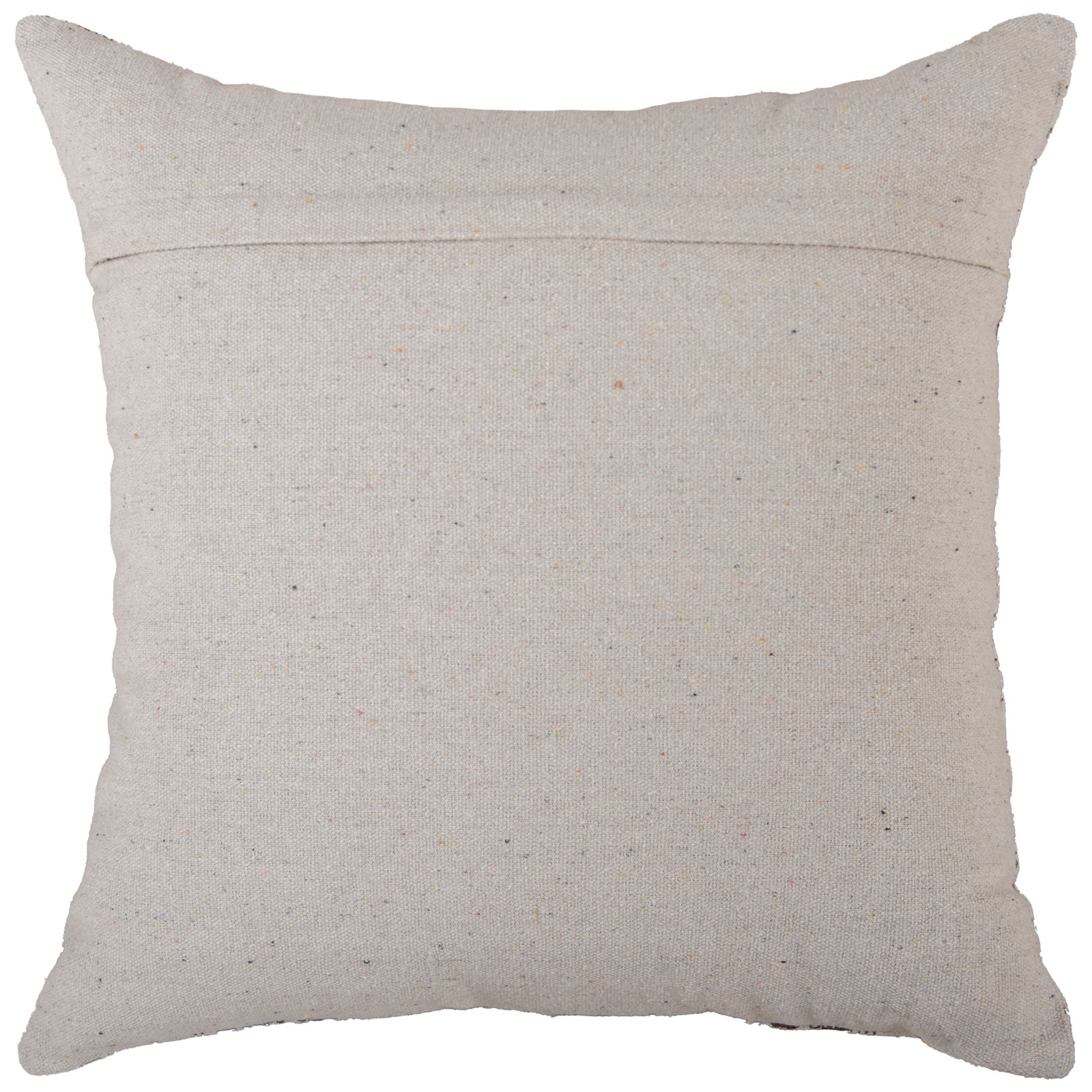 Recyclyed Cotton Canvas Throw Pillow, Polyester, Rust/Natural