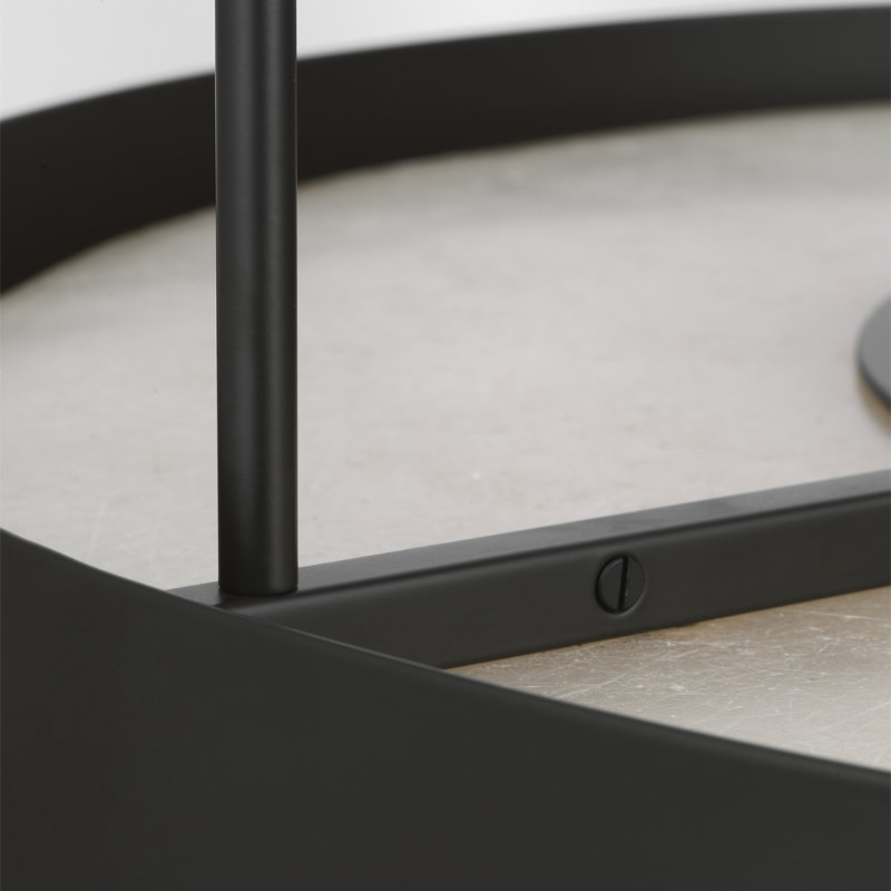 Anne-Marie Barton Armise 28" Drum Chandelier, Matte Carbon