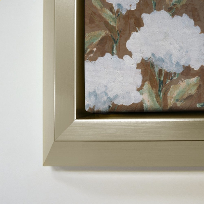 «Mocha Garden II» par Carol Robinson - Impression sur toile, 40" H x 40" W, Champagne
