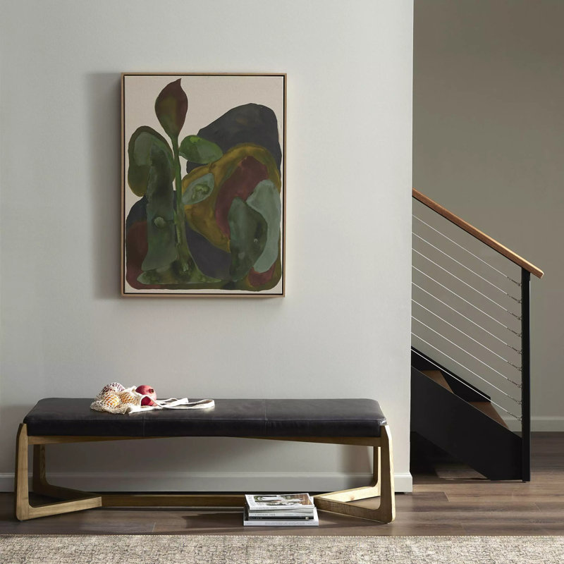 Golden Era Painting by Molly Franken, White Oak Floater Framed, 40" H x 29.5" W x 2" D, No