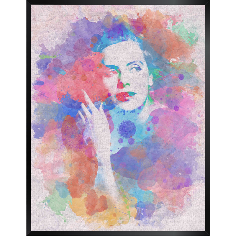 Greta Garbo - cadre photo, H 18 po x l 14 po