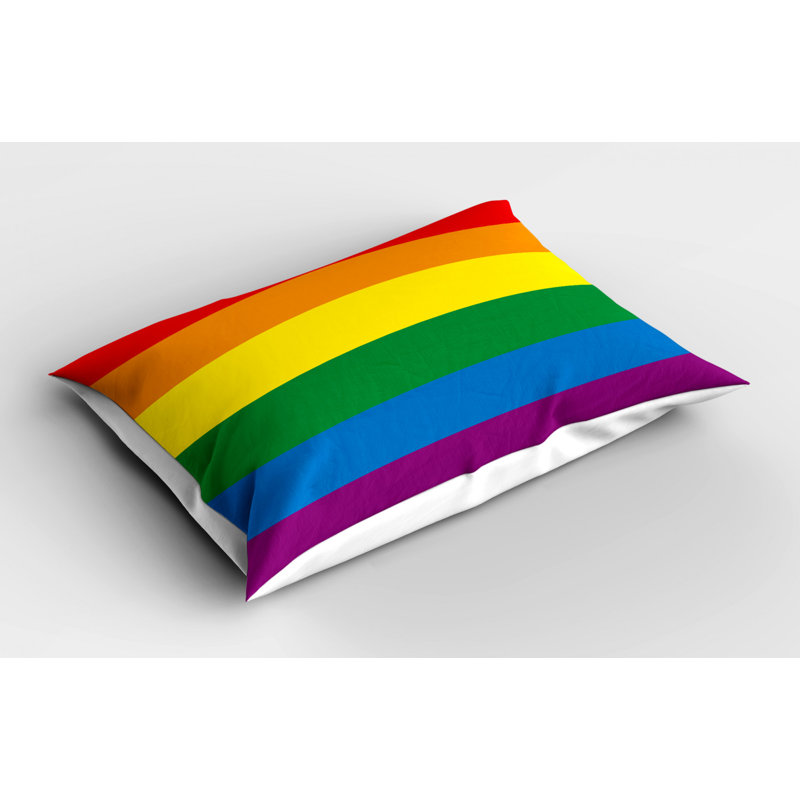 Pride Polyester Striped Sham Set, Twin