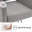 Chaise de réception en cuir l 25 po avec structure en métal-485880123