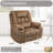 Muli 43.20"W Power Lift Recliner with Head & Footrest, Dual Motor, Lay Flat, Lumbar Support-1829128013