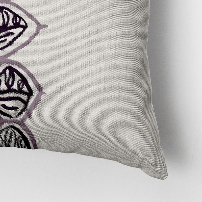 Housse et insert rectangulaires en coton, 20 po X 20 po, Violet