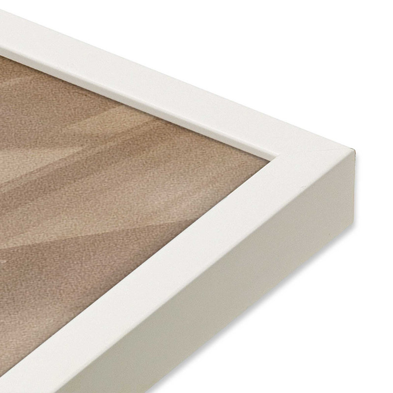 Sienna Strips I, Cadre simple blanc opaque, H 11 po x l 9 po